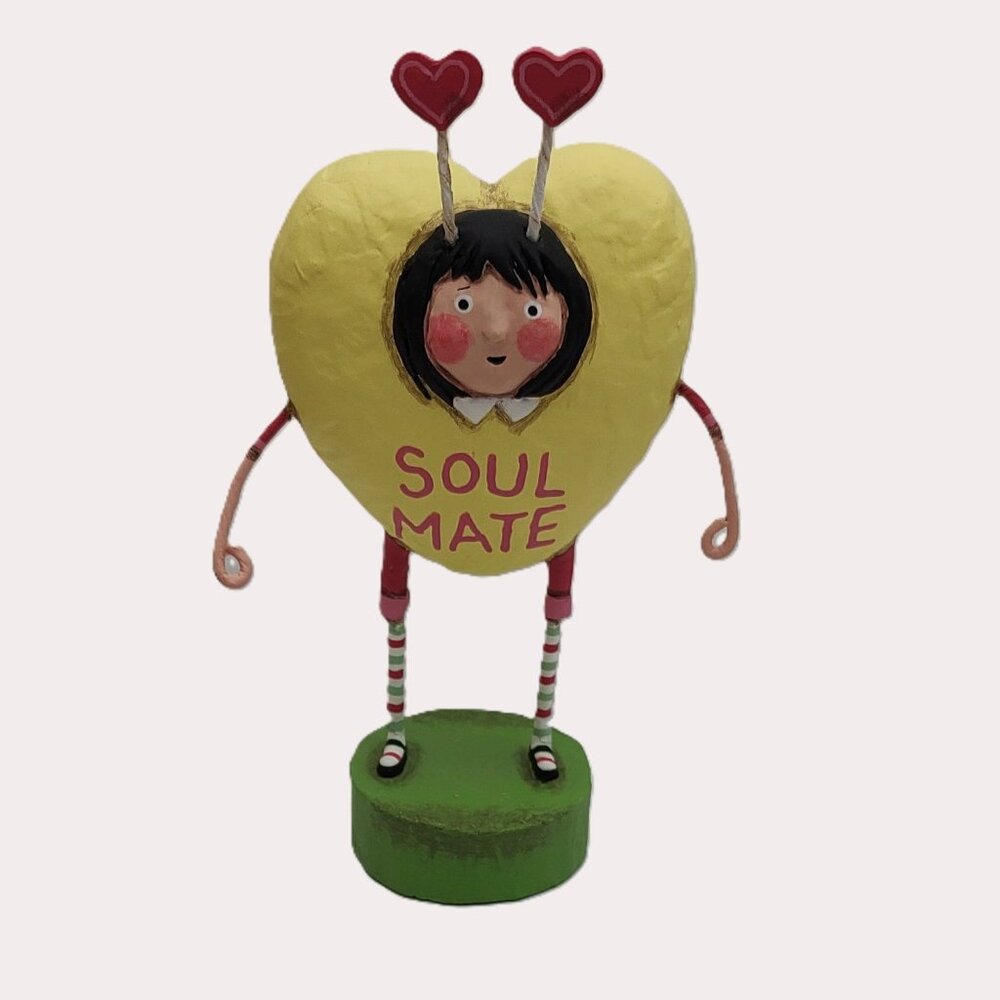 Lori Mitchell Valentine Soul Mate Yellow Conversation Heart